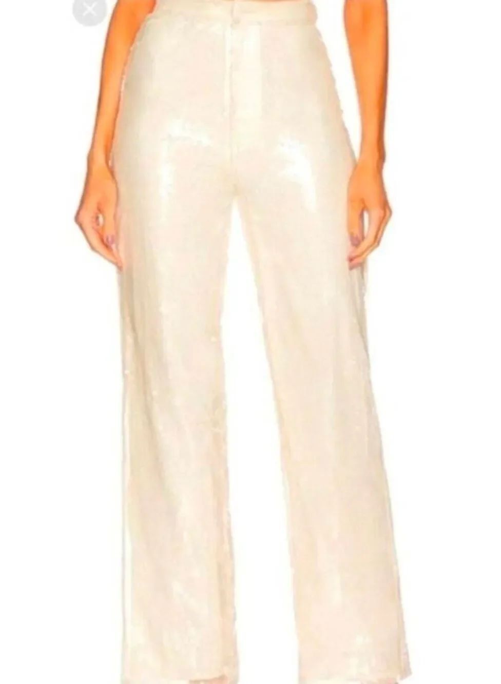 House of Harlow 1960 Glam Dopamine Dressing Sequin Wideleg Pants NWOT Sz. 6